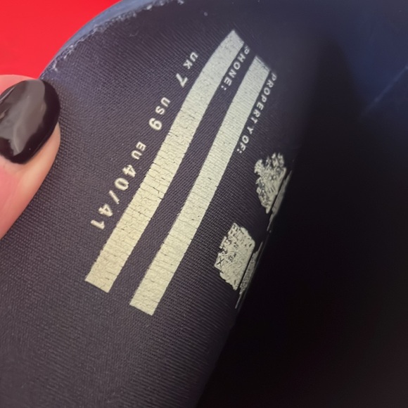 Navy HUNTER rain boots size 9 - Picture 3 of 6